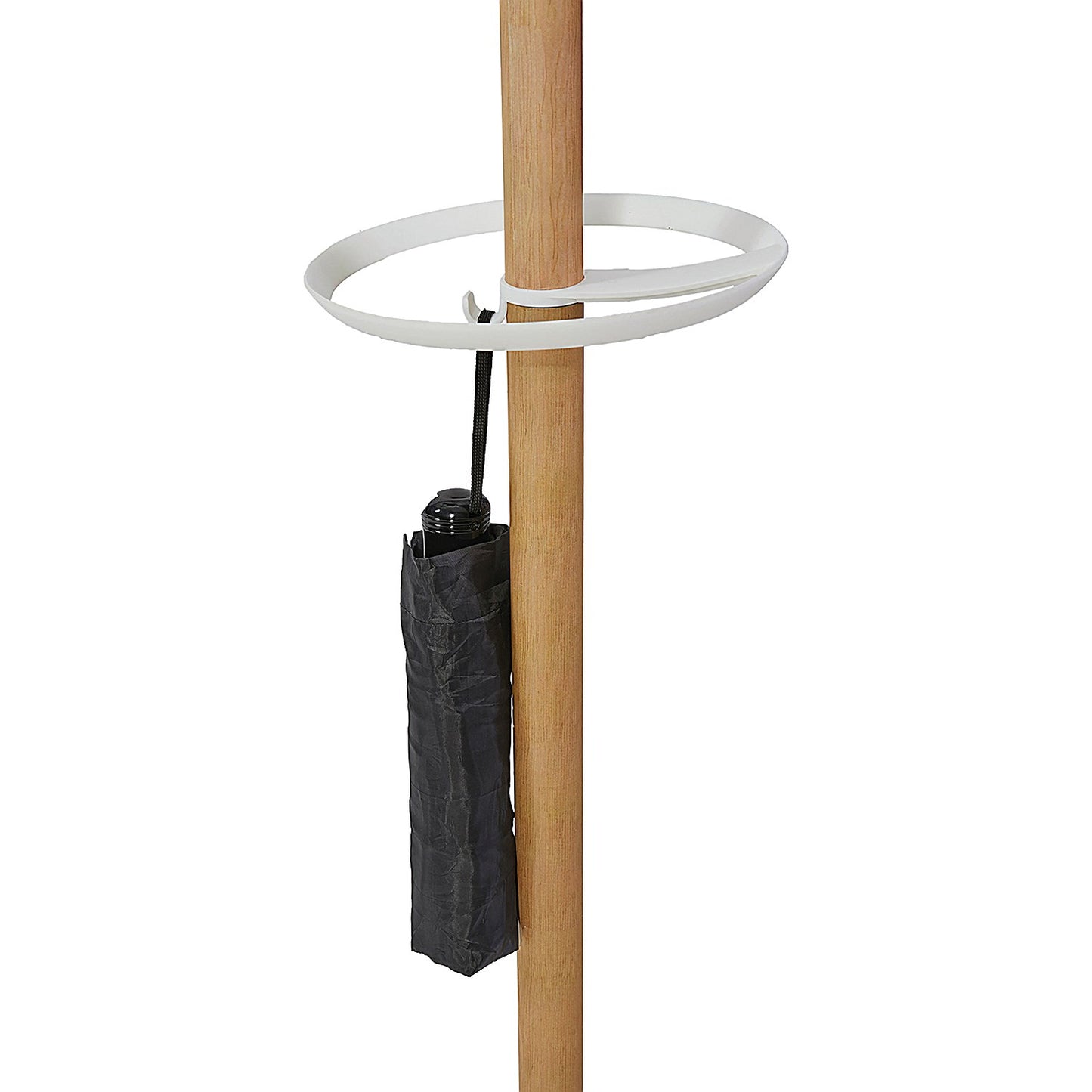 Alba Coat Stand 350x350x1750mm Beech/White