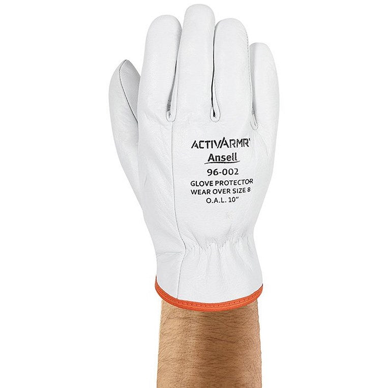 Ansell Low Voltage Leather Premium Goat Skin Protector Gloves, White, 2XL Easy2Order : AN96-002XXL