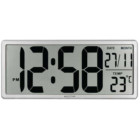 Acctim Date Keeper Jumbo LCD Wall/Desk Clock with Autoset Easy2Order : ANG22357