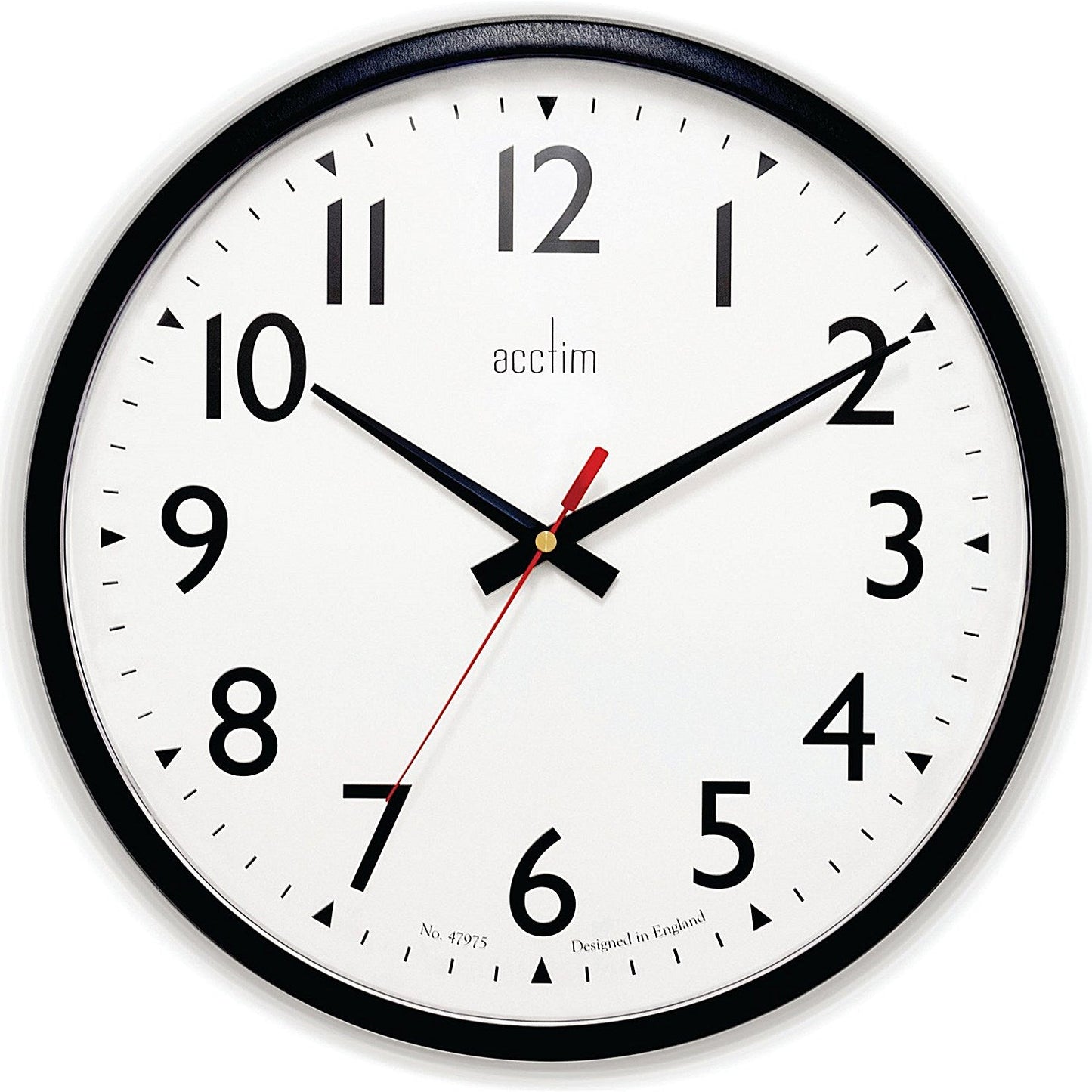 Acctim Commander Wall Clock Black 35cm Easy2Order : ANG22463