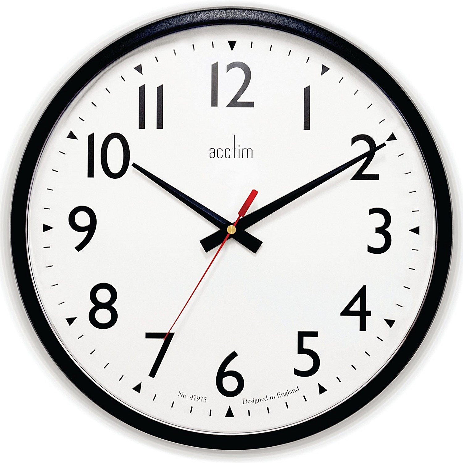 Acctim Commander Wall Clock Black 35cm Easy2Order : ANG22463