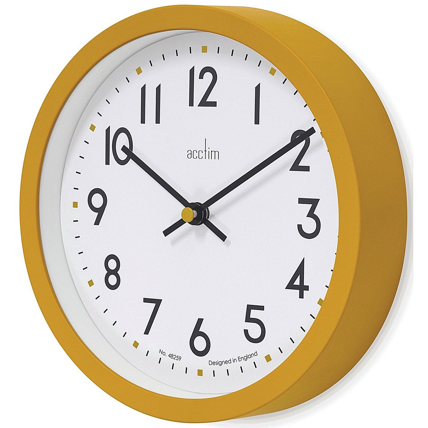 Acctim Elstow Small Office Wall Clock Yellow 20cm Easy2Order : ANG22841