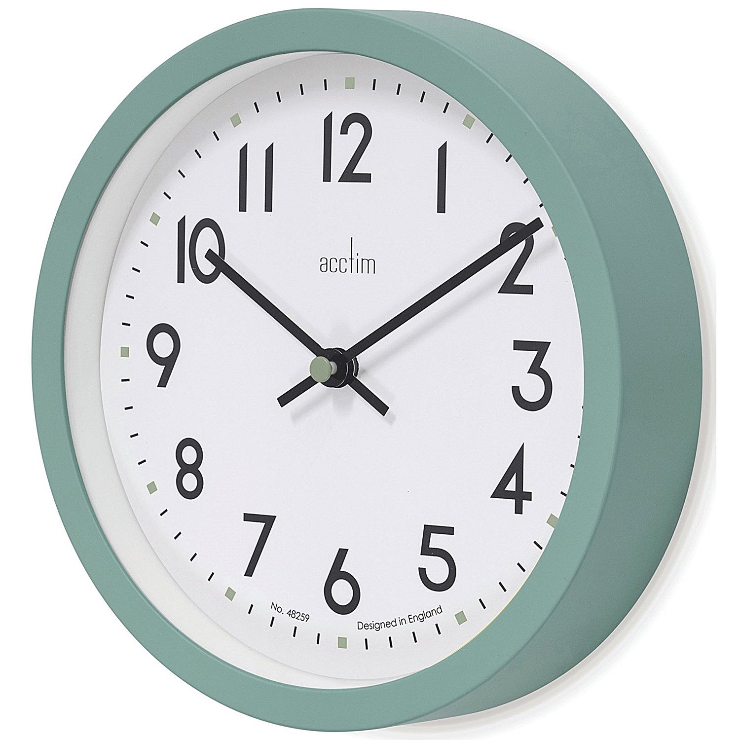 Acctim Elstow Small Office Wall Clock Green 20cm Easy2Order : ANG22845