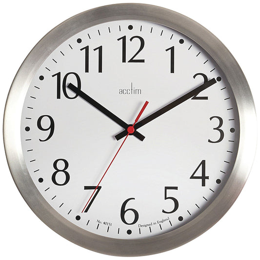 Acctim Javik 10 Inch Wall Clock Aluminium Easy2Order : ANG27417