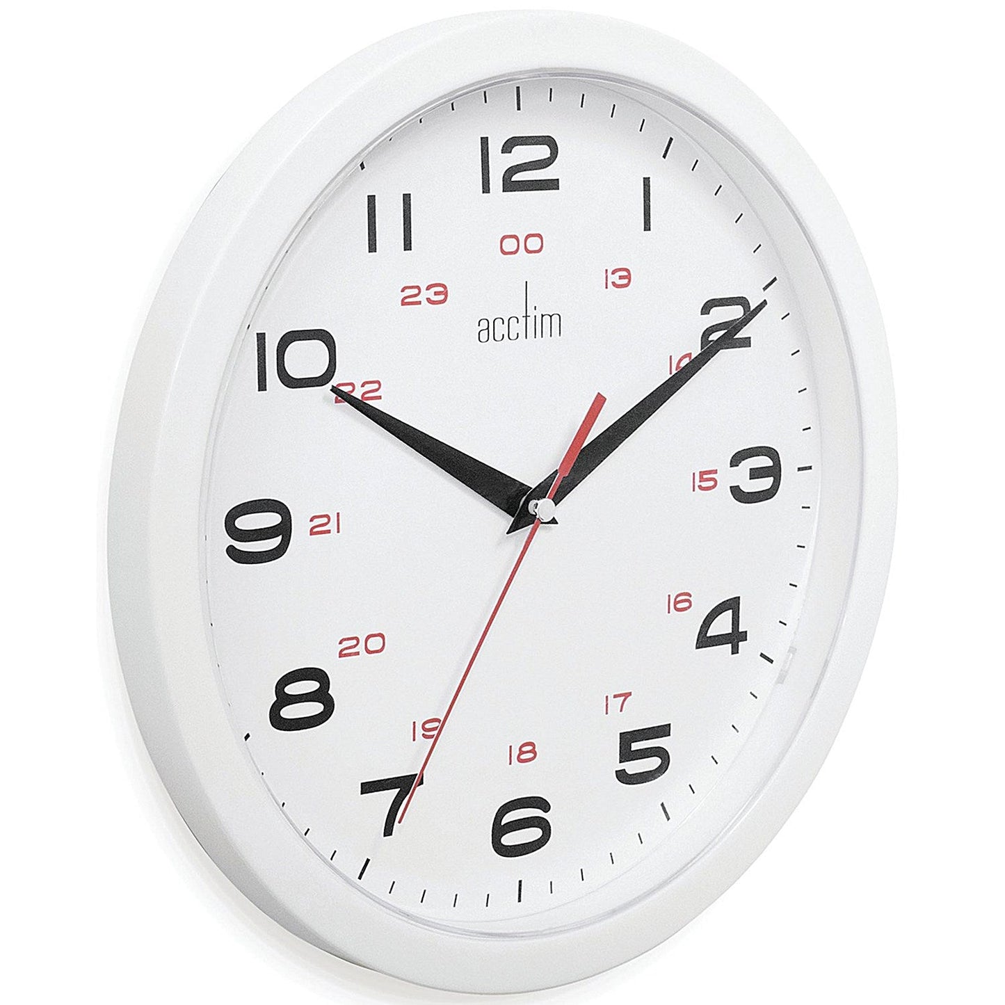 Acctim Aylesbury Office Wall Clock White 25.5cm