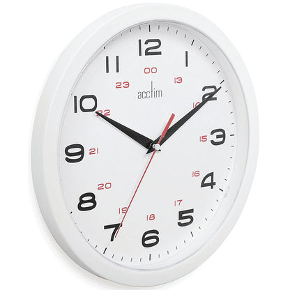 Acctim Aylesbury Office Wall Clock White 25.5cm