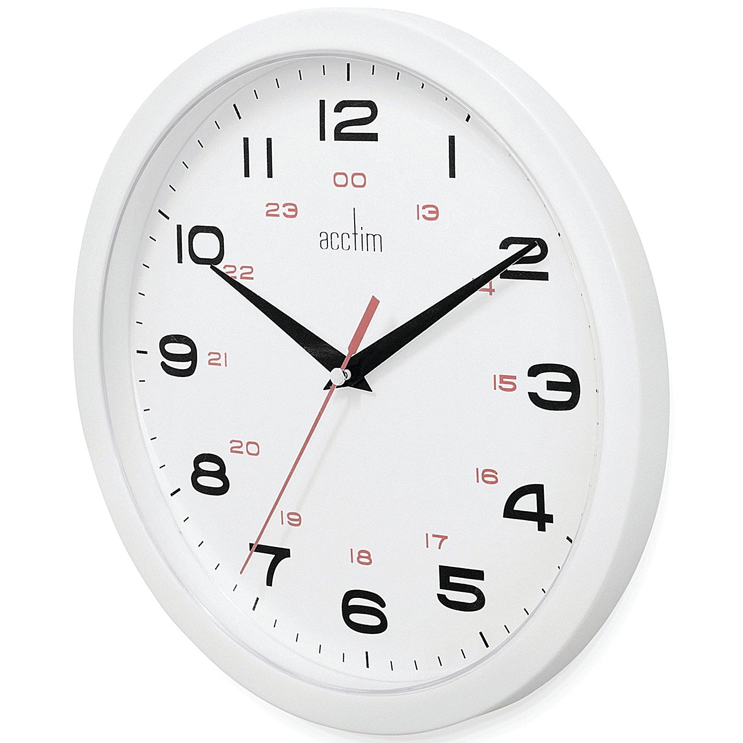 Acctim Aylesbury Office Wall Clock White 25.5cm Easy2Order : ANG30124