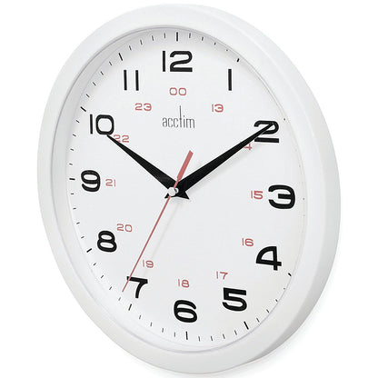Acctim Aylesbury Office Wall Clock White 25.5cm Easy2Order : ANG30124