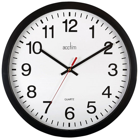 Acctim Controller 368mm Black Wall Clock Easy2Order : ANG33704