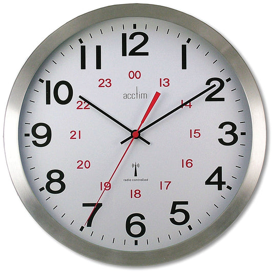 Acctim Century RC Aluminium Wall Clock Easy2Order : ANG74457