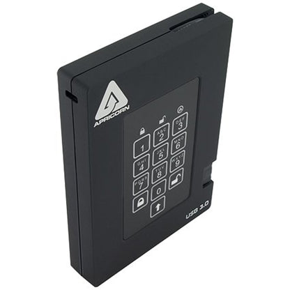 Apricorn Aegis Fortress USB 3.0 Portable Solid State Drive, 256GB, Black