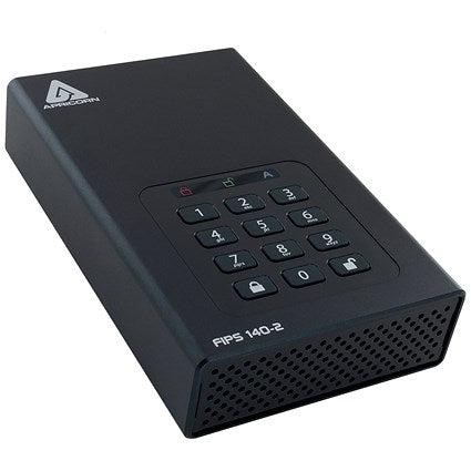 Apricorn Aegis Padlock DT 256-Bit AES-XTS Encryption External Hard Drive, 2TB
