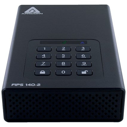 Apricorn Aegis Padlock DT 256-Bit AES-XTS Encryption External Hard Drive, 2TB