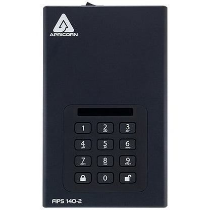 Apricorn Aegis Padlock DT 256-Bit AES-XTS Encryption External Hard Drive, 2TB