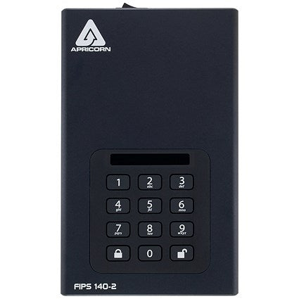Apricorn Aegis Padlock DT 256-Bit AES-XTS Encryption External Hard Drive, 6TB