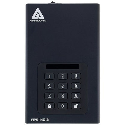 Apricorn Aegis Padlock DT 256-Bit AES-XTS Encryption External Hard Drive, 6TB