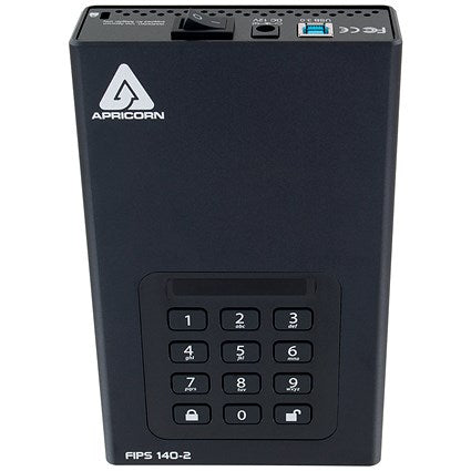 Apricorn Aegis Padlock DT 256-Bit AES-XTS Encryption External Hard Drive, 6TB