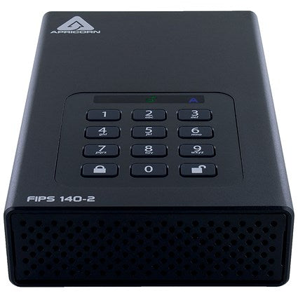 Apricorn Aegis Padlock DT 256-Bit AES-XTS Encryption External Hard Drive, 8TB