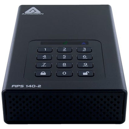 Apricorn Aegis Padlock DT 256-Bit AES-XTS Encryption External Hard Drive, 8TB