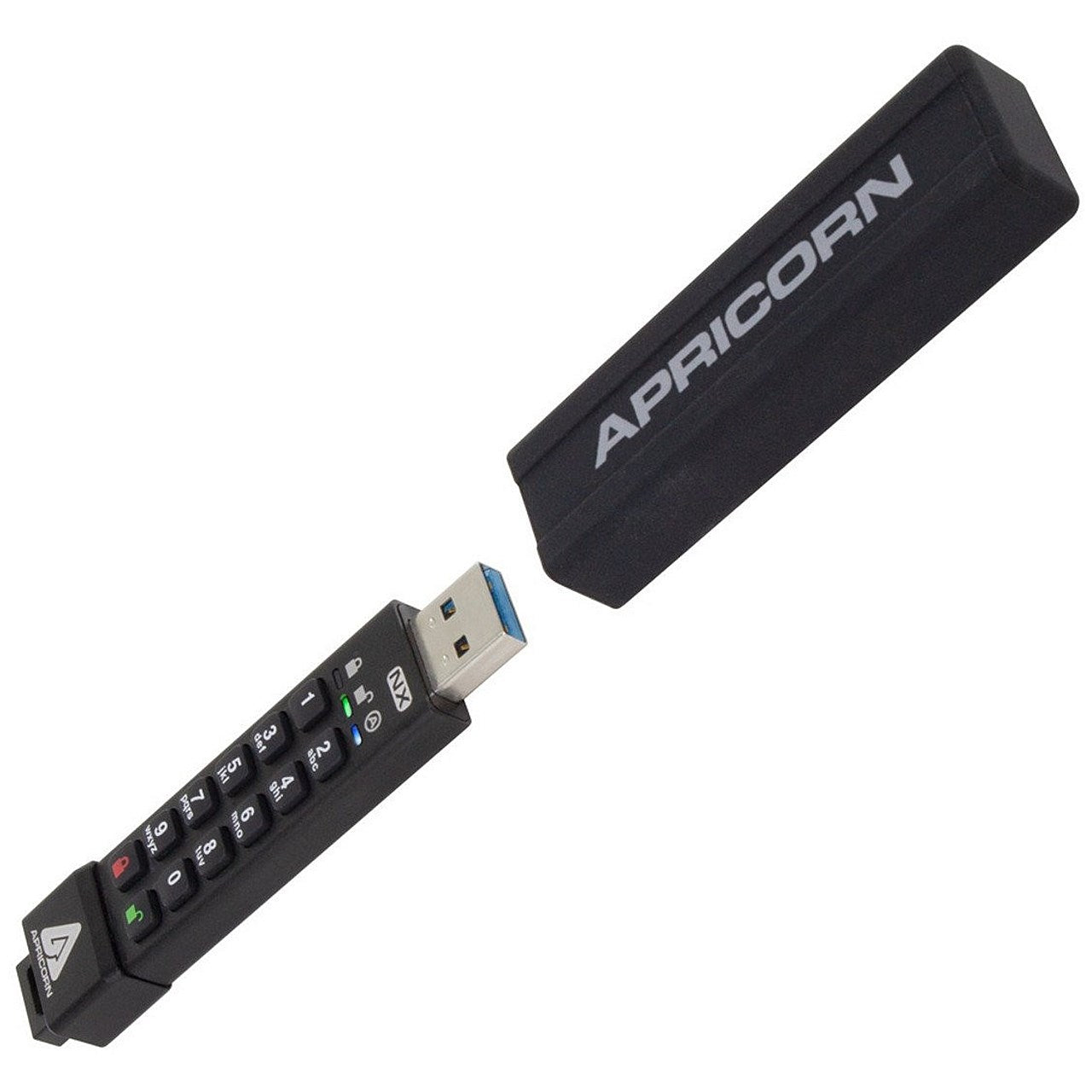 Apricorn Aegis Secure Key 3NX USB 3.2 Flash Drive, 16GB, Black