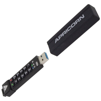 Apricorn Aegis Secure Key 3NX USB 3.2 Flash Drive, 16GB, Black
