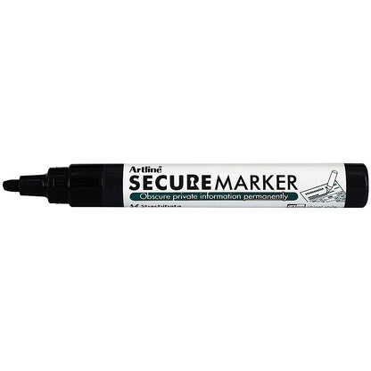 Artline Secure Redacting Marker Black