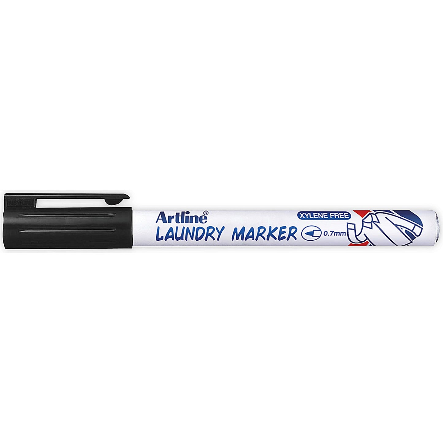 Artline 750 Laundry Marker Bullet Tip Fine Black (Pack of 12)
