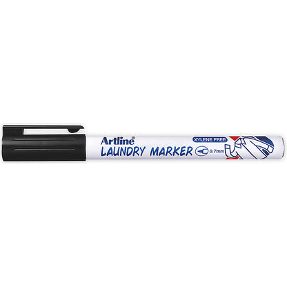 Artline 750 Laundry Marker Bullet Tip Fine Black (Pack of 12)