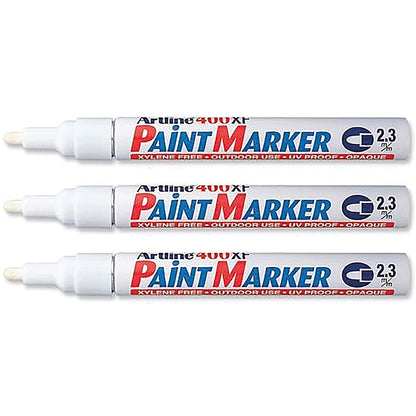 Artline 400 Bullet Tip Paint Marker Medium White (Pack of 12)