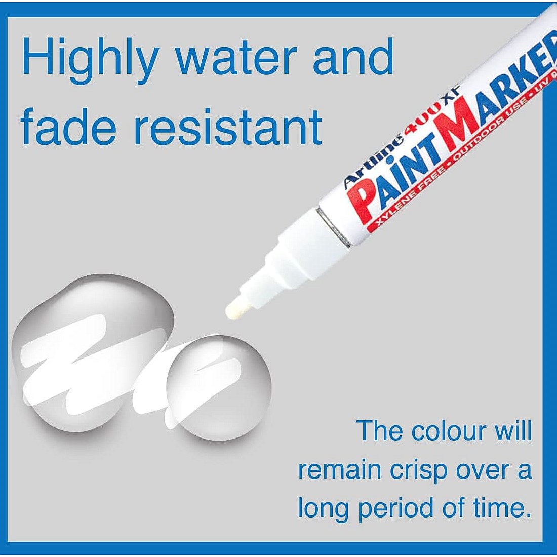 Artline 400 Bullet Tip Paint Marker Medium White (Pack of 12)