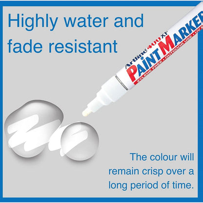 Artline 400 Bullet Tip Paint Marker Medium White (Pack of 12)