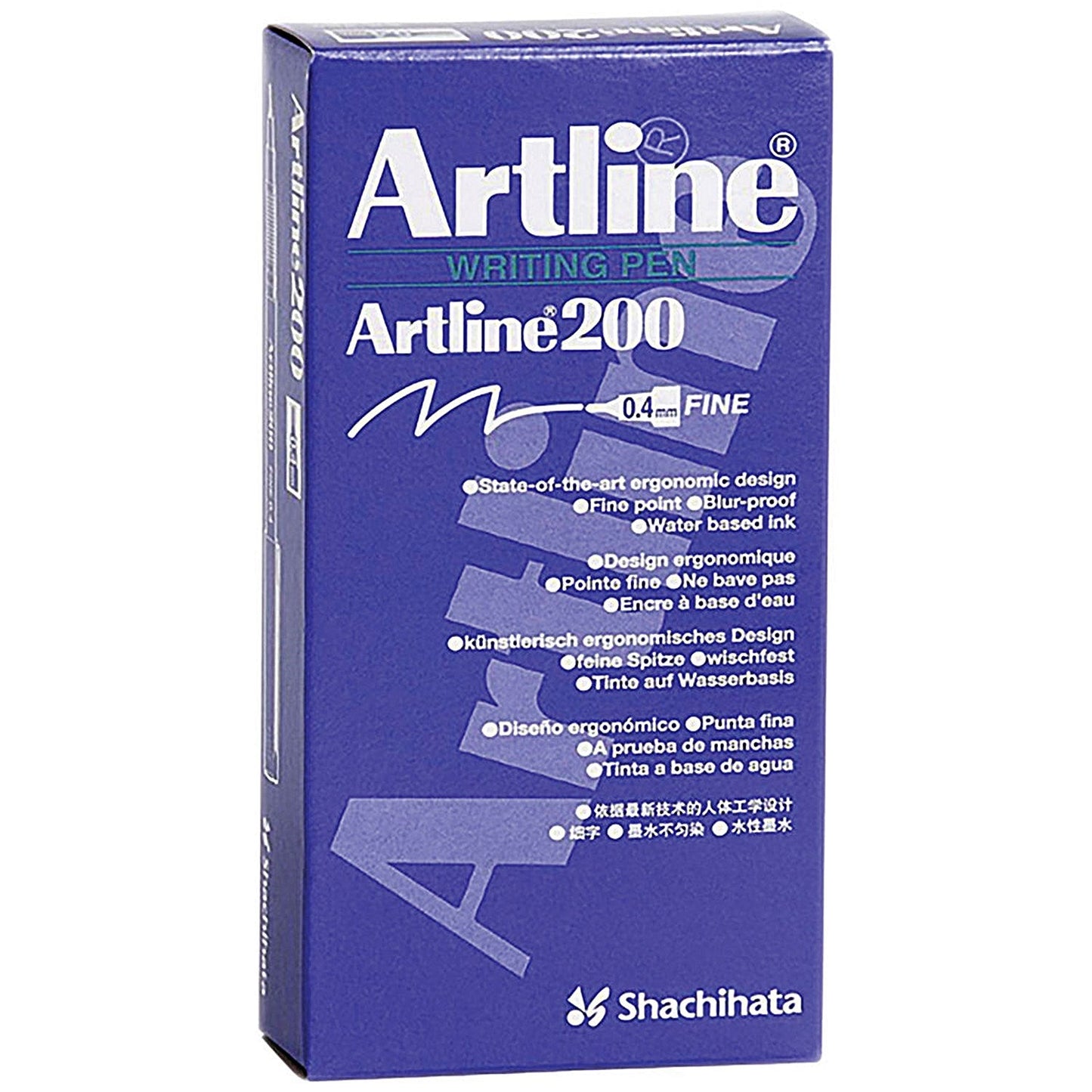 Artline 200 Fineliner, Black, Pack of 12 Easy2Order : AR83025