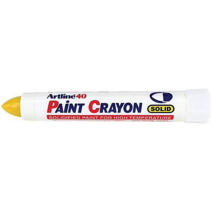 Artline 40 Paint Crayon Permanent Marker Yellow (Pack of 12)