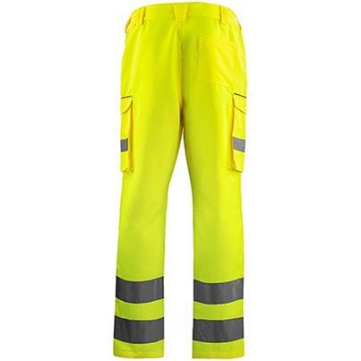 Arco Hi-Vis Cargo Trousers with Kneepad Pockets, Yellow, 34R Easy2Order : ARC11377