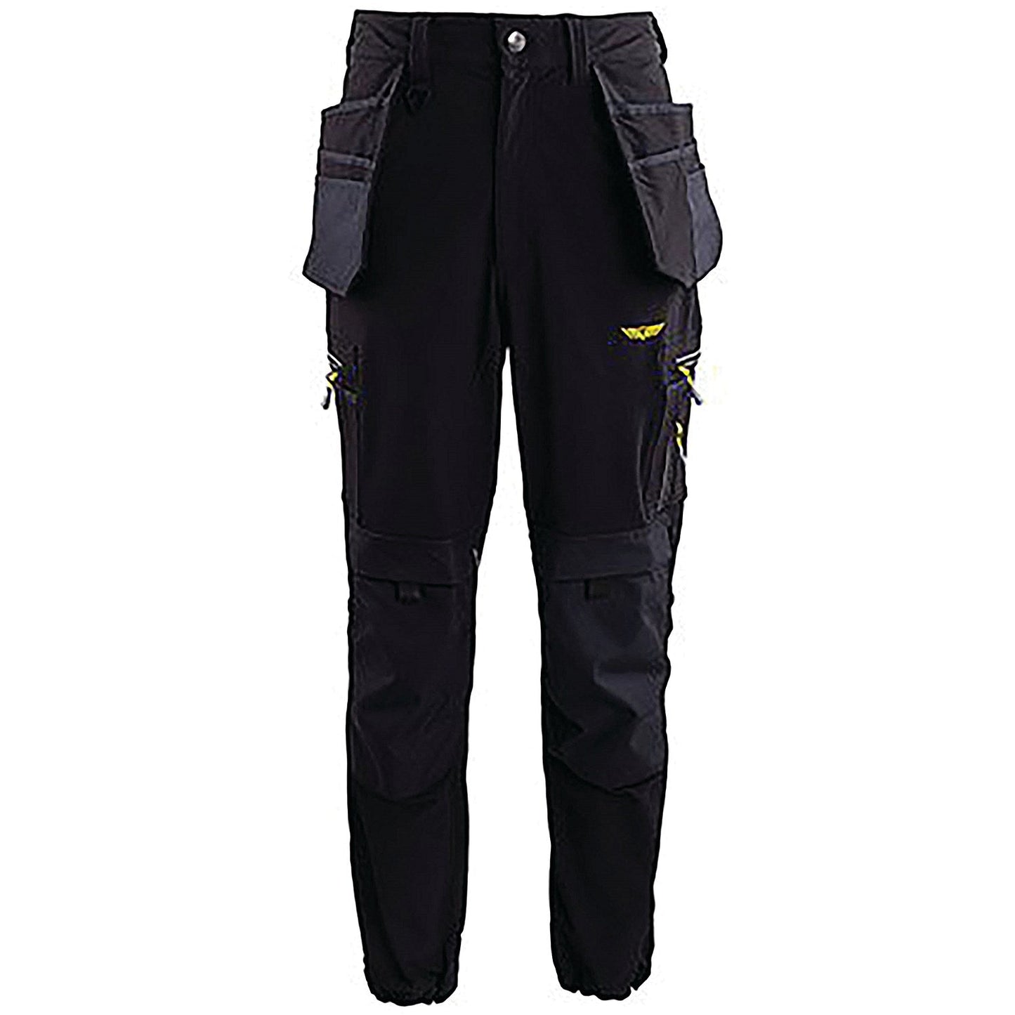 Trojan Tech Men's Cargo Trousers with Holster Pockets, Black, Large