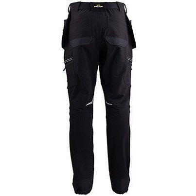 Trojan Tech Men's Cargo Trousers with Holster Pockets, Black, 2XL