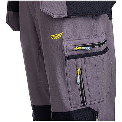 Trojan Tech Men's Cargo Trousers with Holster Pocket, Grey, Medium Easy2Order : ARC11759