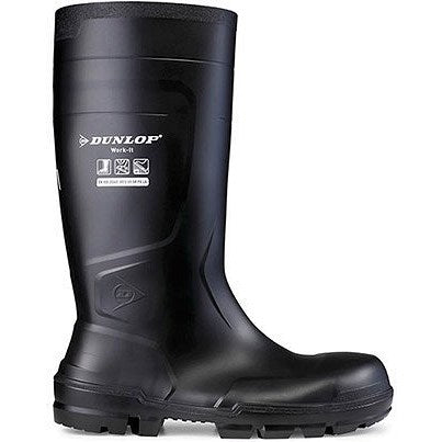 Dunlop Work-It S5 Safety Wellington Boots, Black, 12 Easy2Order : ARC37192