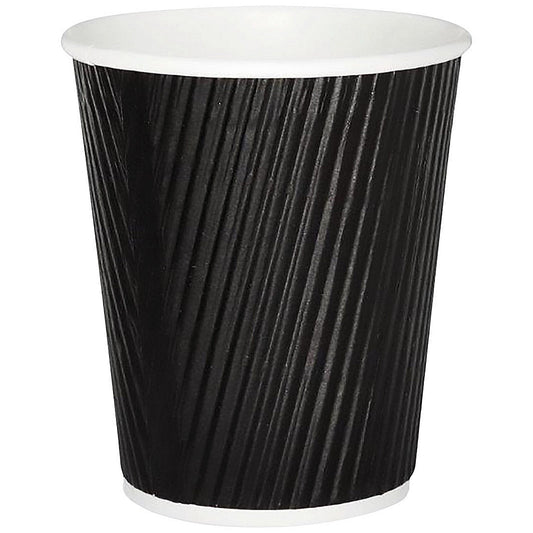 250ml Black Ripple Cup, Pack of 500 Easy2Order : AS30035