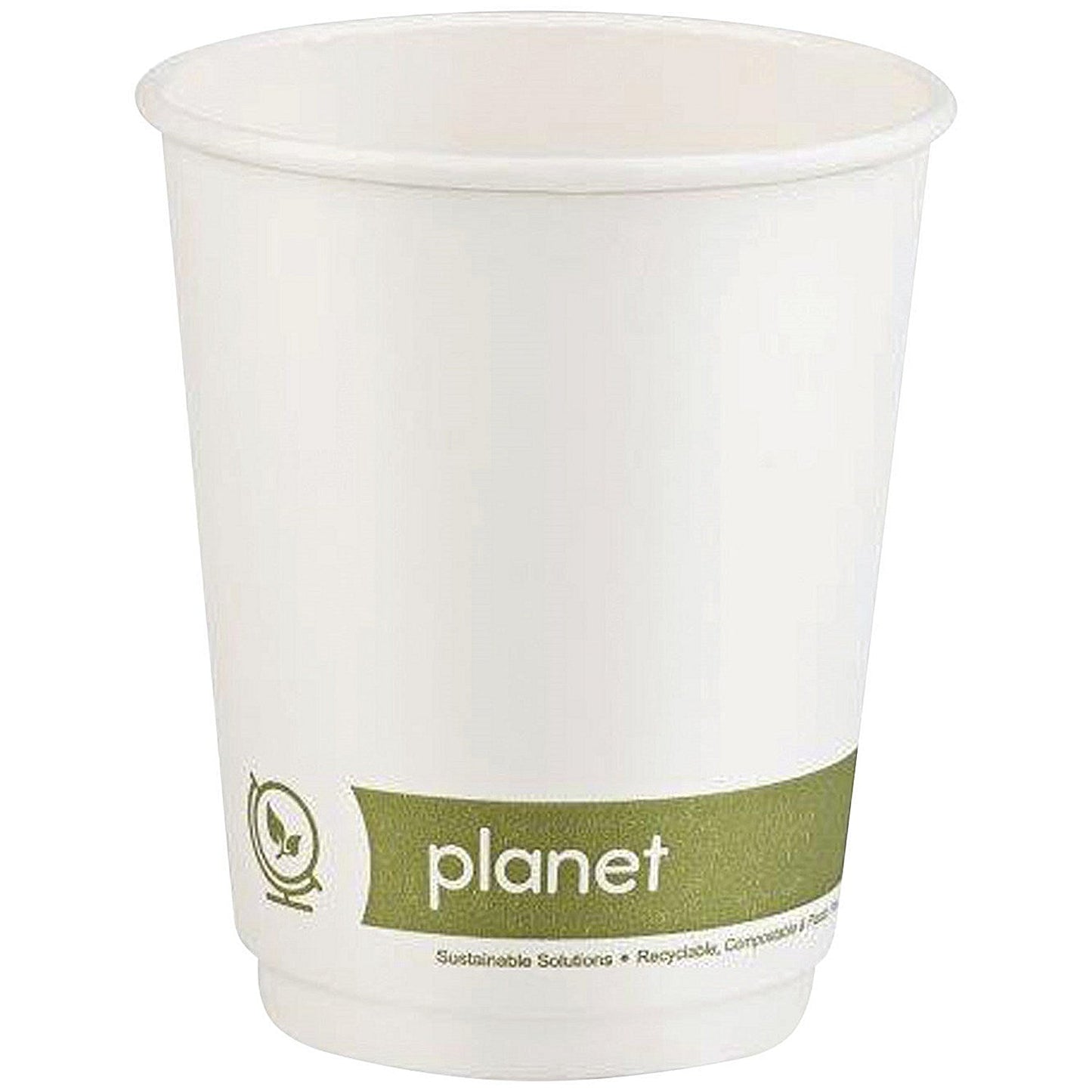 Planet Double Wall Plastic-Free Cups, 250ml, White, Pack of 25 Easy2Order : AS30549