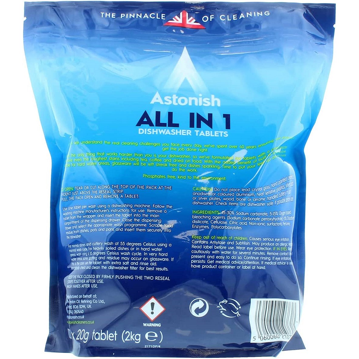 Astonish All in 1 Dishwasher Tablets, Pack of 100