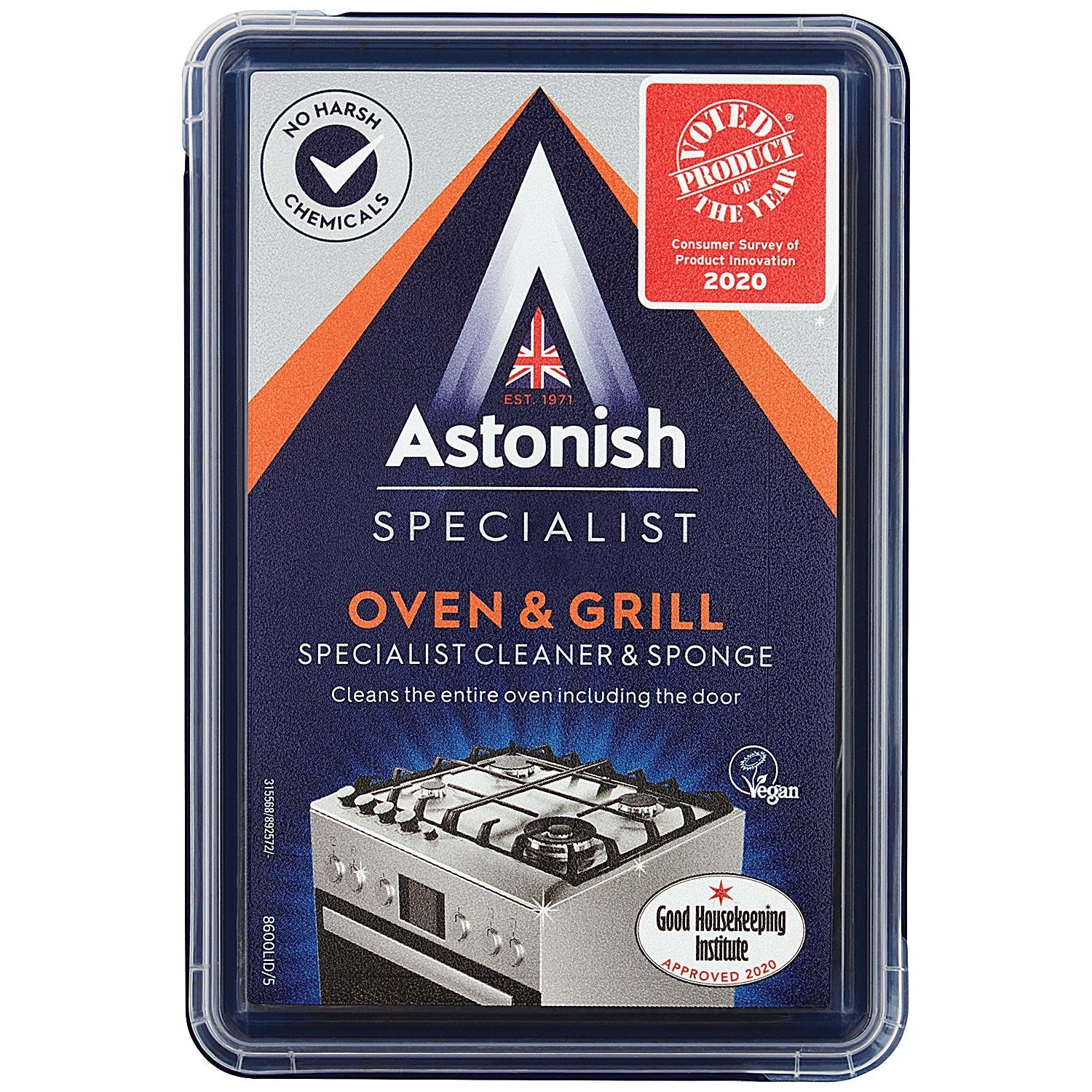 Astonish Oven And Grill Cleaner and Sponge, Pack of 6 Easy2Order : AST21098