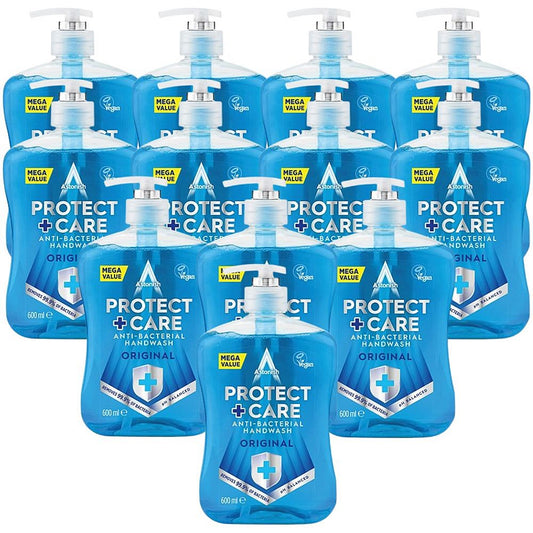 Astonish Vegan Antibacterial Hand Wash, 600ml, Pack of 12