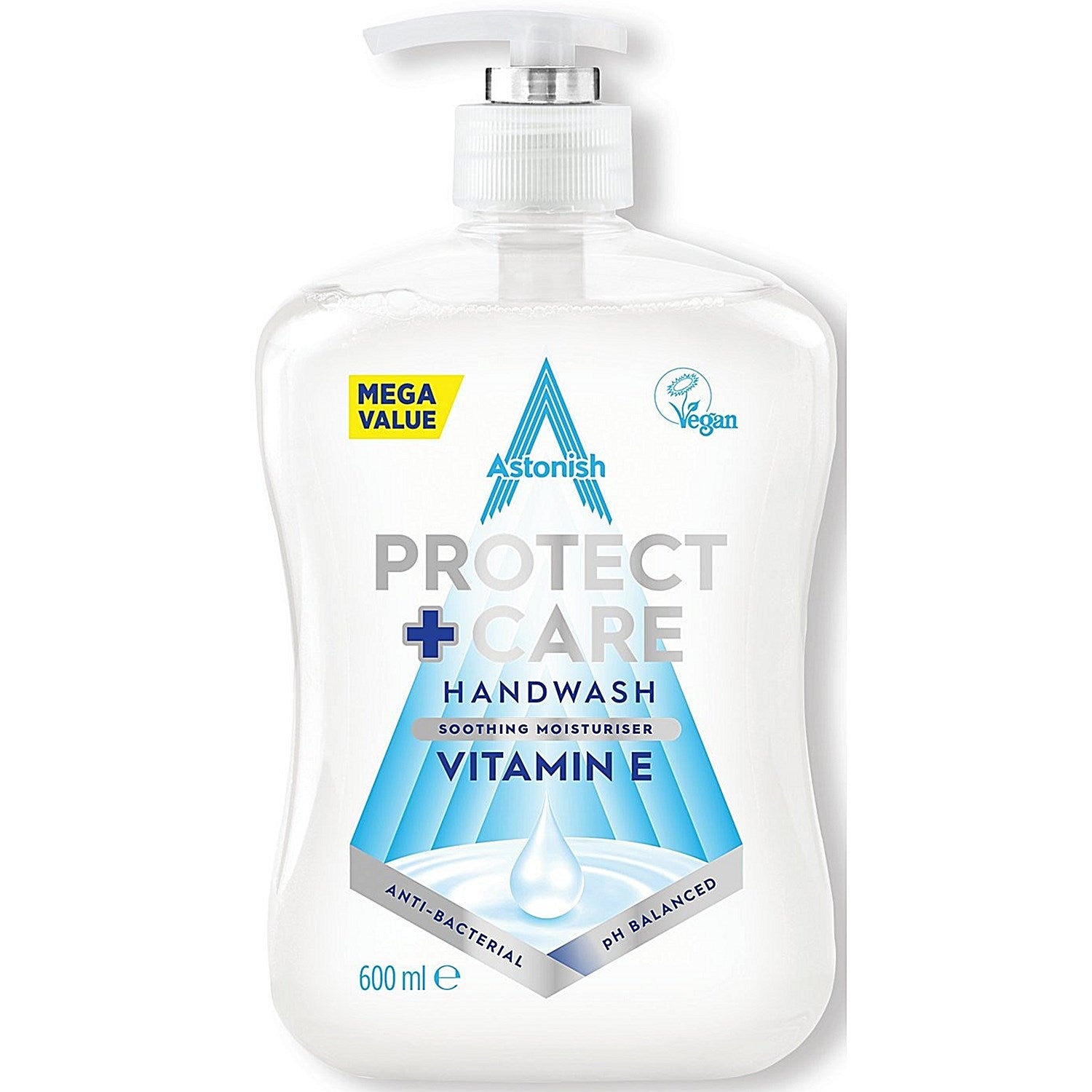 Protect and Care Antibacterial Handwash Vitamin E 600ml (Pack of 12) Easy2Order : AST21207