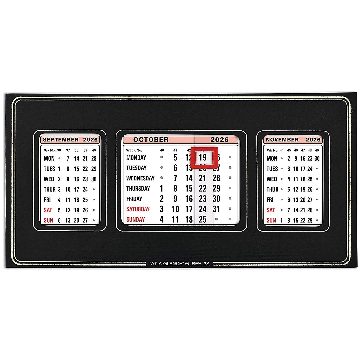 At-A-Glance 2026 Refillable Calendar, 130x250mm