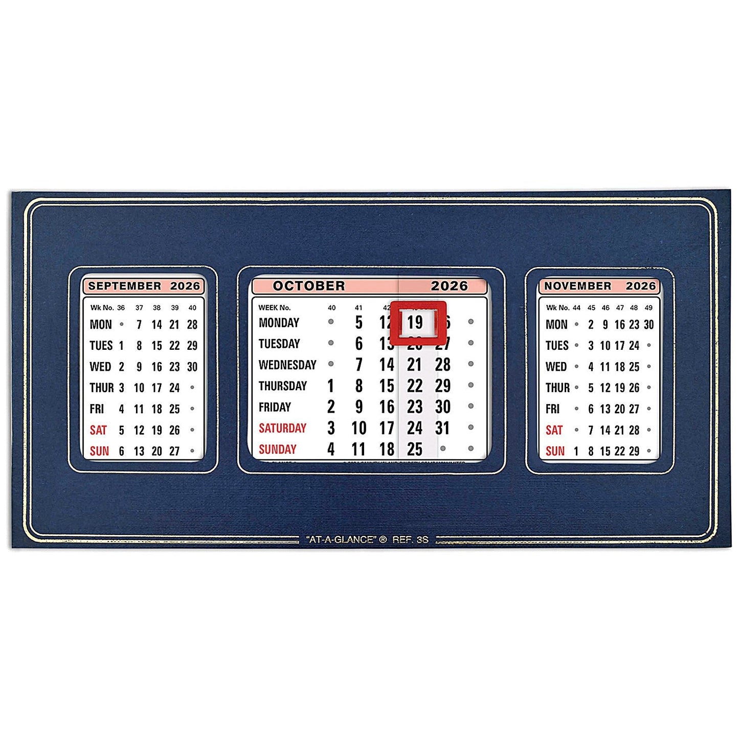 At-A-Glance 2026 Refillable Calendar, 130x250mm