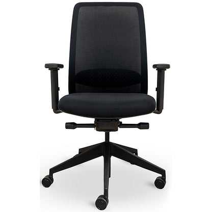 Atelier N12 Mesh Task Chair, Height Adjustable Arms, Black