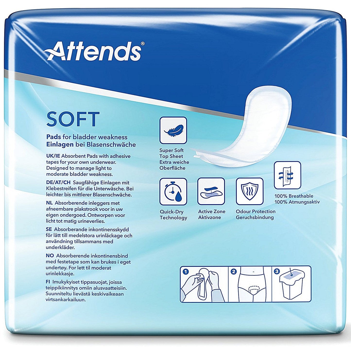 Attends Soft Sanitary Pads Size 4 Super (Pack of 46)