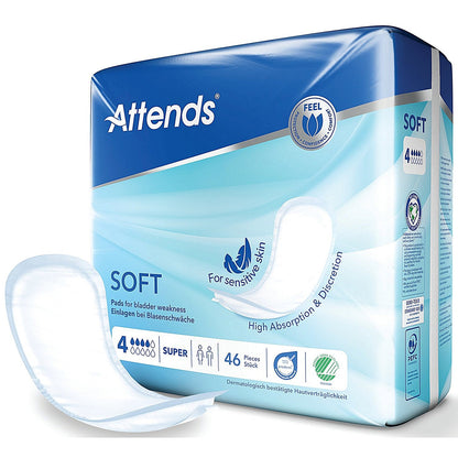 Attends Soft Sanitary Pads Size 4 Super (Pack of 46)