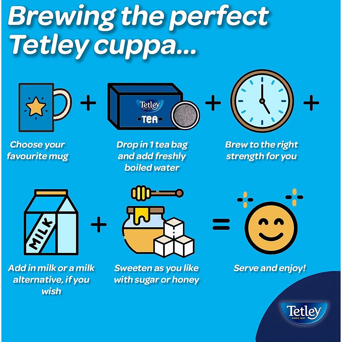 Tetley One Cup Tea Bags, Pack of 1100